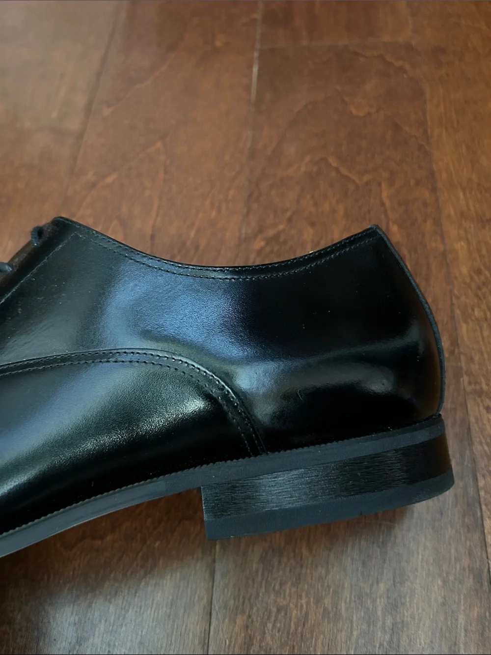 Florsheim Corbetta Cap Toe Oxford in Black Leather, Size 14